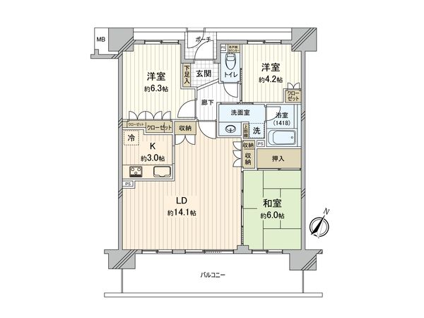 ユニヴェルシオール学園の丘 間取図(平面図)