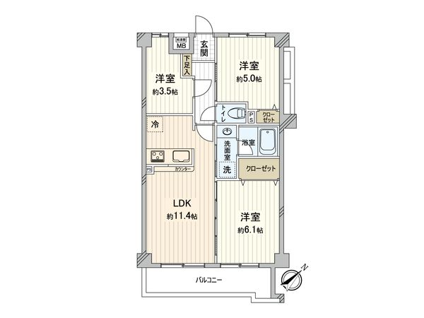 ナイスアーバン淵野辺 間取図(平面図) ナイスアーバン淵野辺 間取図(平面図)