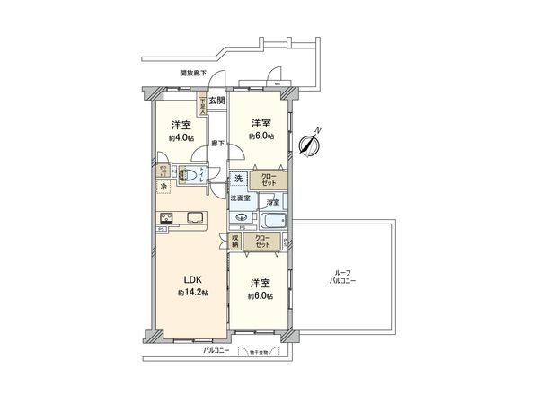 ネオハイツ町田中町 間取図(平面図) 間取図(平面図)