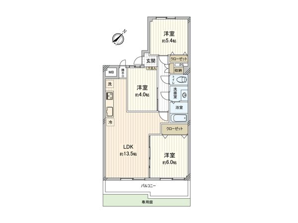 コスモ町田 間取図(平面図) 間取図(平面図)