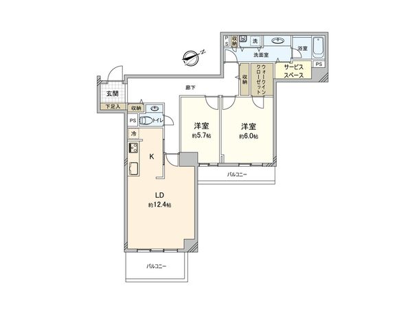 エステスクエア成瀬 壱番館 間取図(平面図)