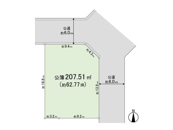 王禅寺東2丁目 建築条件無土地 区画図 区画図