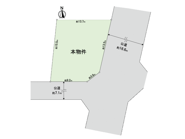 川崎市麻生区王禅寺西2丁目 土地 地形図