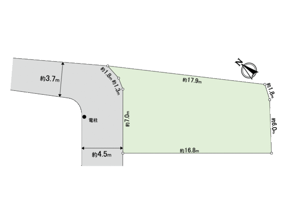 王禅寺西7丁目 土地 地形図