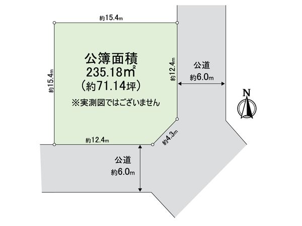 王禅寺東5丁目 土地(古家有) 区画図 王禅寺東5丁目 土地(古家有) 区画図