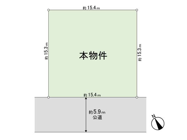 川崎市麻生区金程1丁目土地 区画図