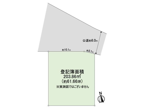 王禅寺東5丁目 古家付き土地 区画図 王禅寺東5丁目 古家付き土地 区画図