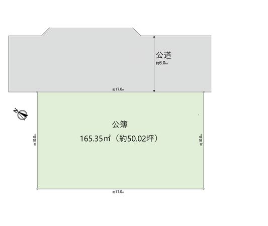能ヶ谷7丁目 2号地 区画図 能ヶ谷7丁目 2号地 区画図