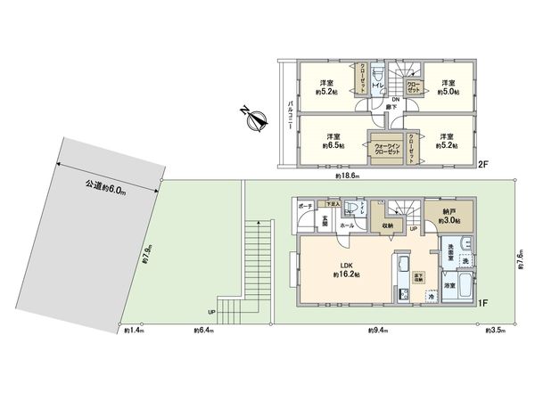 片平4丁目 戸建 間取図(平面図) 片平4丁目 戸建 間取図(平面図)