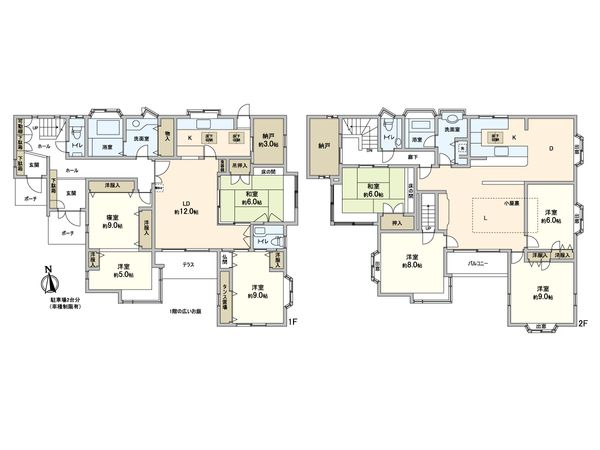 川崎市麻生区王禅寺東1丁目戸建 間取図(平面図)