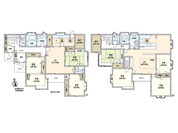 川崎市麻生区王禅寺東1丁目戸建 間取図(平面図)