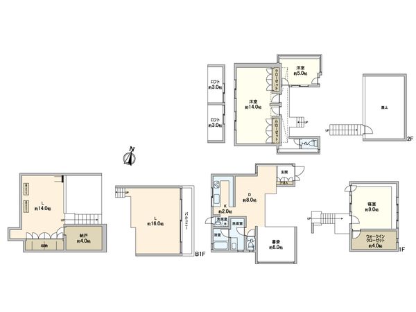 稲城市平尾2丁目 戸建 間取図(平面図)