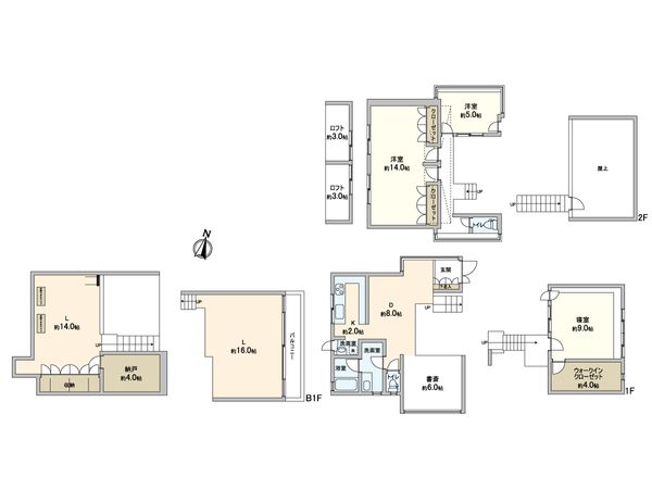 稲城市平尾2丁目 戸建 間取図(平面図)