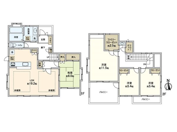 ~千都の杜~能ヶ谷6丁目 戸建 間取図(平面図) ~千都の杜~能ヶ谷6丁目 戸建 間取図(平面図)