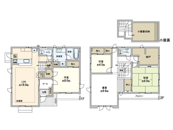 白鳥1丁目 中古戸建 間取図(平面図)