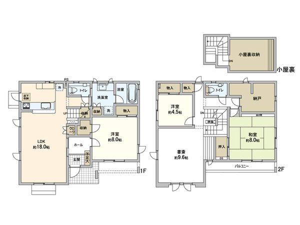 白鳥1丁目 中古戸建 間取図(平面図)
