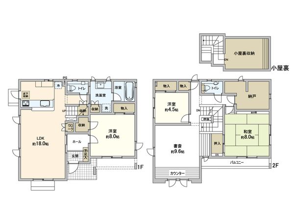 白鳥1丁目 中古戸建 間取図(平面図)