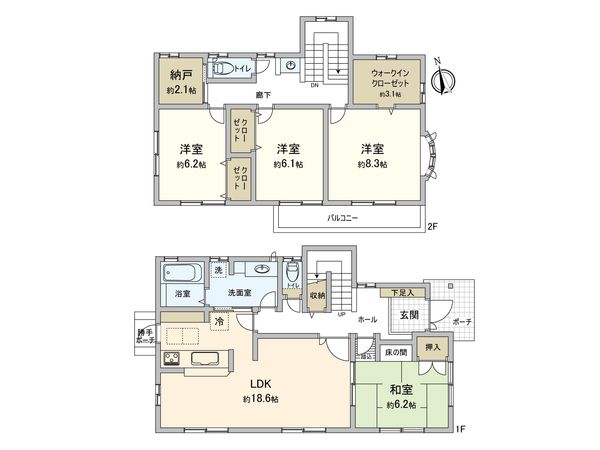 川崎市麻生区向原3丁目戸建て 間取図(平面図)