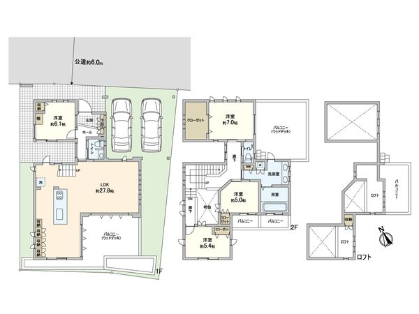町田市能ヶ谷5丁目戸建 間取図(平面図)
