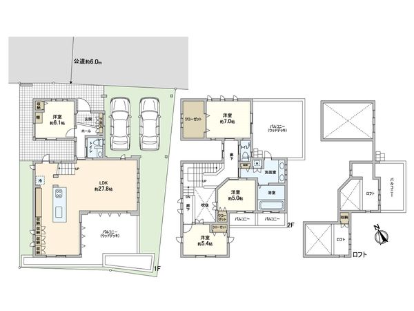 町田市能ヶ谷5丁目戸建 間取図(平面図) 町田市能ヶ谷5丁目戸建 間取図(平面図)