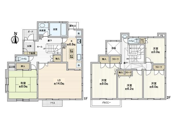 町田市金井3丁目戸建 間取図(平面図) 町田市金井3丁目戸建 間取図(平面図)