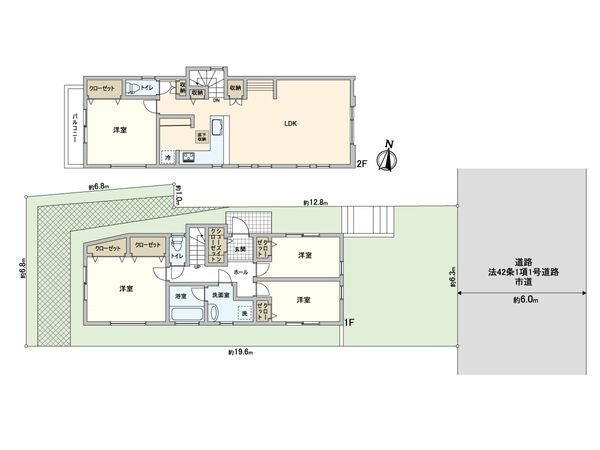 五力田3丁目 新築一戸建A号棟 間取図(平面図) 五力田3丁目 新築一戸建A号棟 間取図(平面図)
