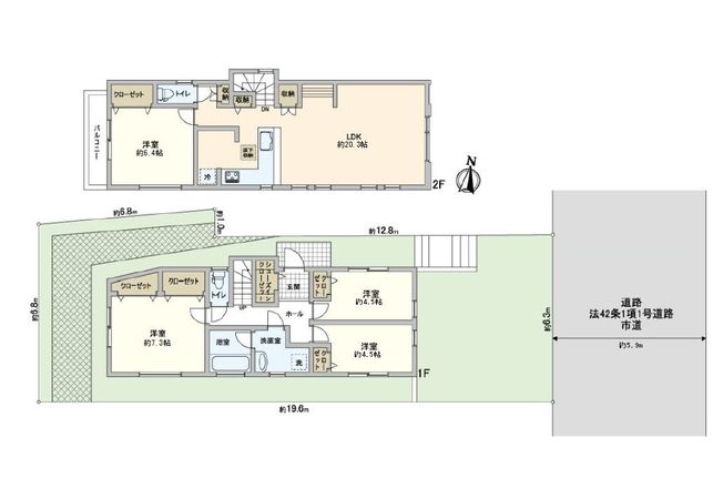 五力田3丁目 新築一戸建A号棟 間取図(平面図) 五力田3丁目 新築一戸建A号棟 間取図(平面図)