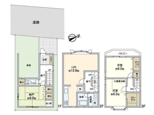 菅北浦2丁目戸建 間取図(平面図)