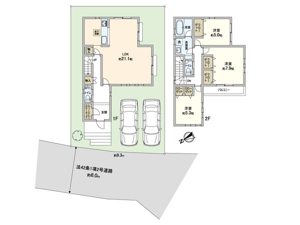 ラグラス栗平 30号棟 間取図(平面図)