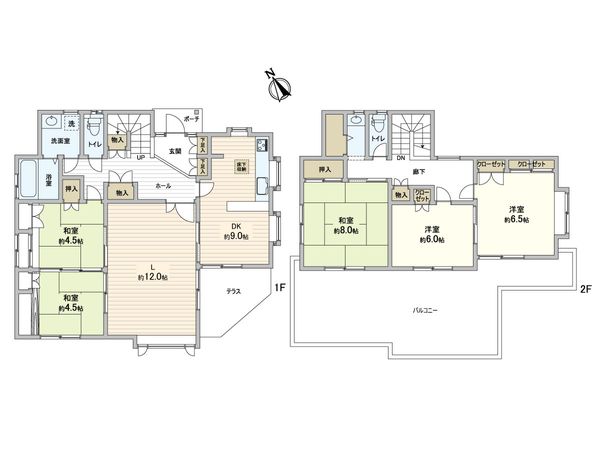 片平5丁目 中古戸建 間取図(平面図) 片平5丁目 中古戸建 間取図(平面図)