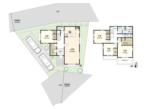 ラグラス王禅寺東 新築戸建 6号棟 間取図(平面図) ラグラス王禅寺東 新築戸建 6号棟 間取図(平面図)