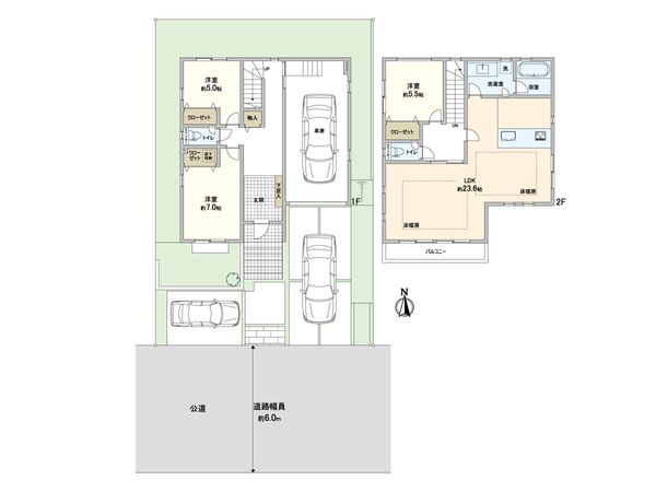 ラグラス王禅寺東 新築戸建 10号棟 間取図(平面図) ラグラス王禅寺東 新築戸建 10号棟 間取図(平面図)
