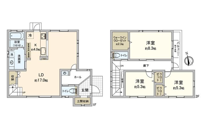 王禅寺東3丁目 戸建 間取図(平面図)