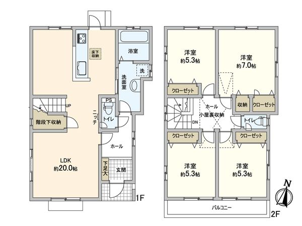 黒川 戸建 間取図(平面図) 黒川 戸建 間取図(平面図)