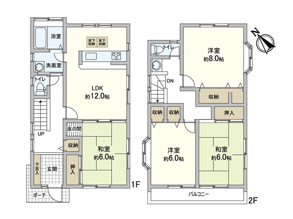 白鳥1丁目 中古戸建 間取図(平面図)