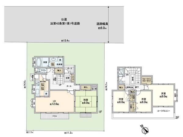 麻生区栗木台4丁目 戸建 間取図(平面図) 麻生区栗木台4丁目 戸建 間取図(平面図)