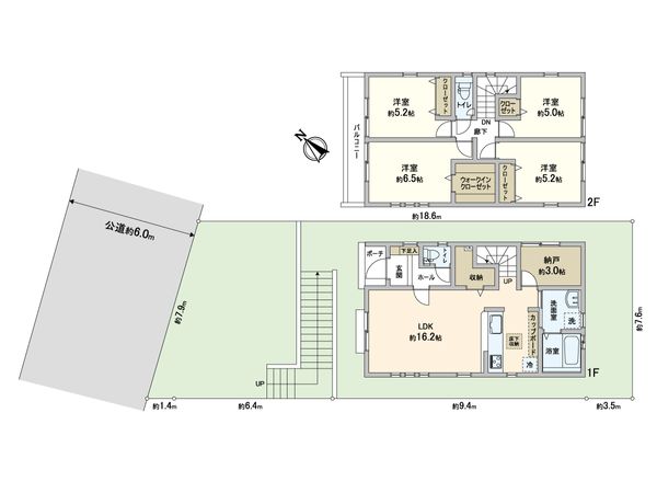 片平4丁目 戸建 間取図(平面図) 片平4丁目 戸建 間取図(平面図)