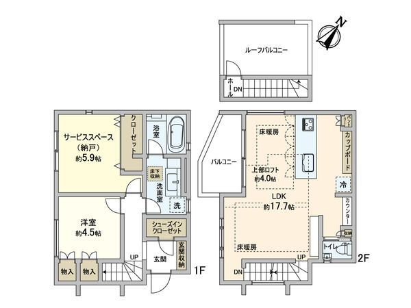 白鳥2丁目 中古戸建 間取図(平面図) 白鳥2丁目 中古戸建 間取図(平面図)