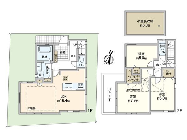 川崎市麻生区高石4丁目戸建 間取図(平面図) 川崎市麻生区高石4丁目戸建 間取図(平面図)