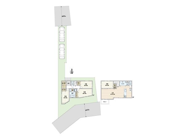細山5丁目 新築戸建 2号棟 間取図(平面図) 細山5丁目 新築戸建 2号棟 間取図(平面図)