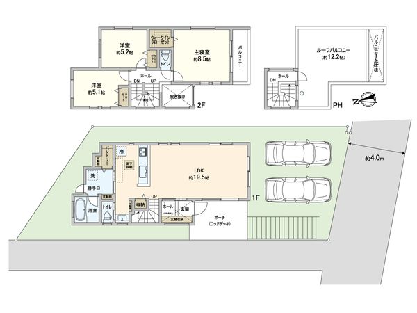 王禅寺東5丁目 新築戸建 1号棟 間取図(平面図) 王禅寺東5丁目 新築戸建 1号棟 間取図(平面図)