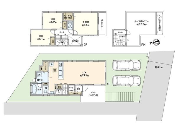 王禅寺東5丁目 新築戸建 1号棟 間取図(平面図) 王禅寺東5丁目 新築戸建 1号棟 間取図(平面図)