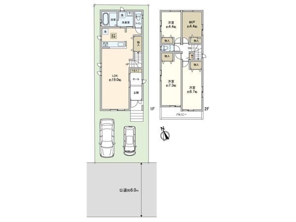 王禅寺西3丁目 新築戸建 1号棟 間取図(平面図) 王禅寺西3丁目 新築戸建 1号棟 間取図(平面図)