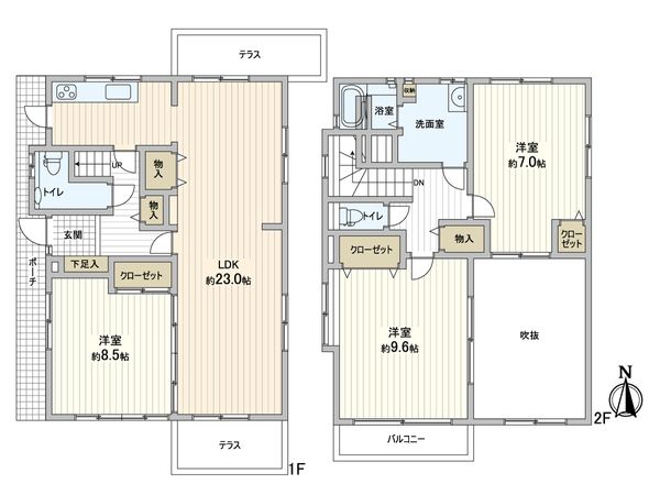 高石6丁目 戸建 間取図(平面図)