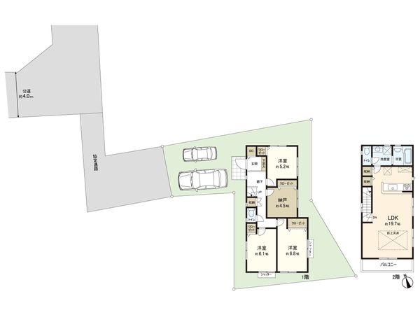 高石3丁目新築戸建 2号棟 間取図(平面図)