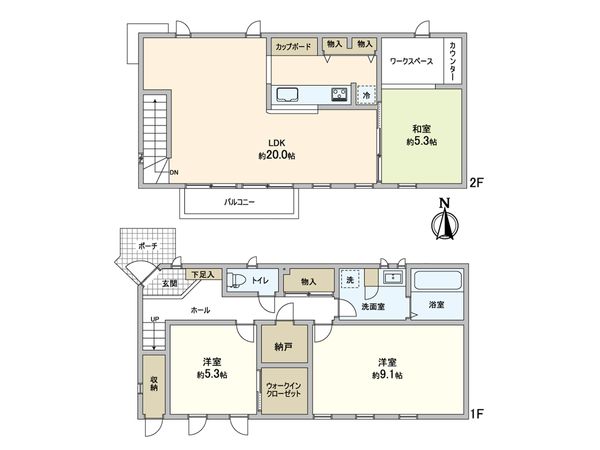 王禅寺西3丁目 戸建 間取図(平面図) 間取図(平面図)
