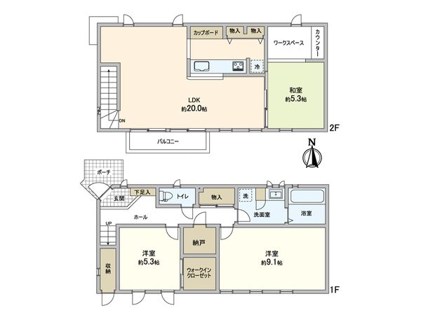 王禅寺西3丁目 戸建 間取図(平面図) 王禅寺西3丁目 戸建 間取図(平面図)