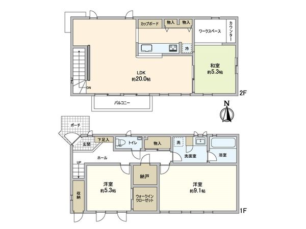 王禅寺西3丁目 戸建 間取図(平面図) 王禅寺西3丁目 戸建 間取図(平面図)