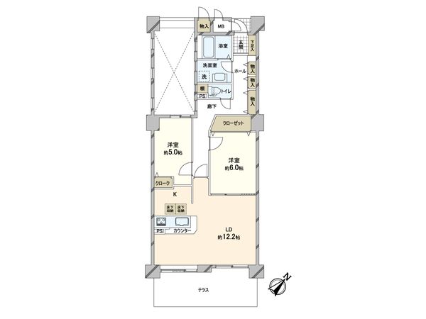 新ゆりグリーンタウン楓街区 1号棟 間取図(平面図) 間取図(平面図)