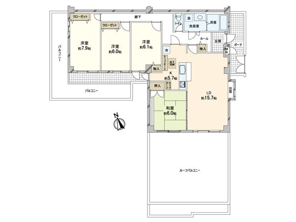 柿生ガーデンズ 間取図(平面図)